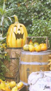 笑ってるハロウィンのかぼちゃ