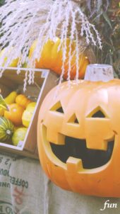 笑うハロウィンかぼちゃ