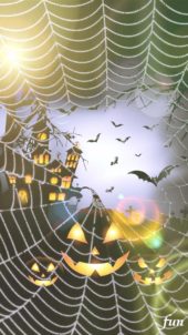 蜘蛛の巣とホラーな城