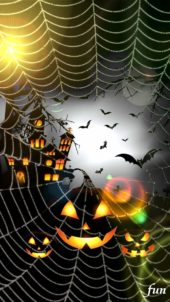 蜘蛛の巣とホラーな城