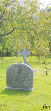 ハロウィンの墓地