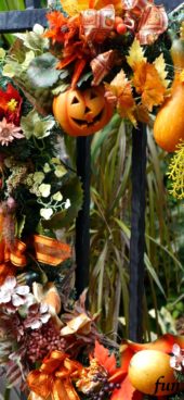 ハロウィンのリース