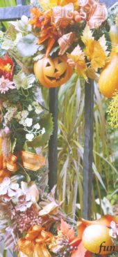 ハロウィンのリース