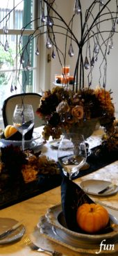 ハロウィンのテーブル