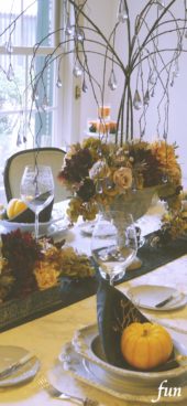 ハロウィンのテーブル