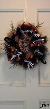 ハロウィンのリース