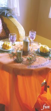 ハロウィンのテーブル