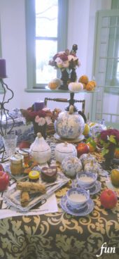 ハロウィンのテーブル