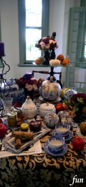 ハロウィンのテーブル