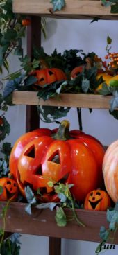 ハロウィンの笑うかぼちゃ