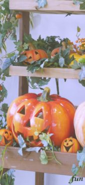 ハロウィンの笑うかぼちゃ