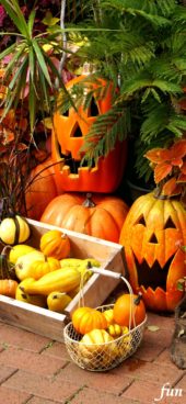 ハロウィンの笑うカボチャ