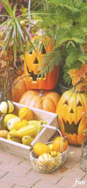 ハロウィンの笑うカボチャ