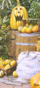 ハロウィンの笑うカボチャ