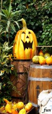 ハロウィンの笑うカボチャ