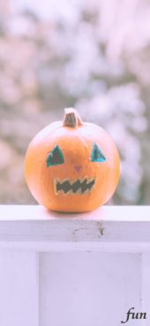 ランタン顔のかぼちゃ