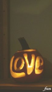 かぼちゃのランタン（love）