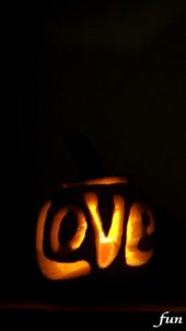 かぼちゃのランタン（love）
