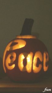 かぼちゃのランタン（peace）