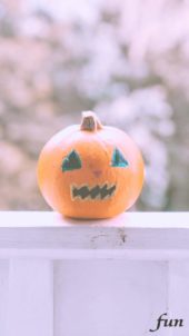 ランタン顔のかぼちゃ