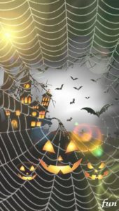 蜘蛛の巣とホラーなお城