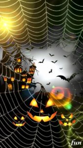 蜘蛛の巣とホラーなお城