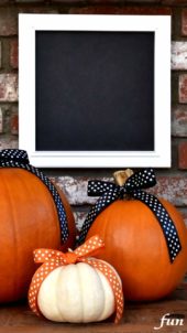 ドットリボンのかぼちゃ