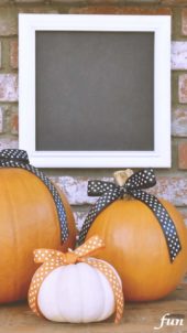 ドットリボンのかぼちゃ