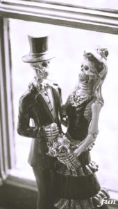 ガイコツのカップル