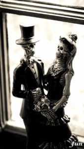 ガイコツのカップル