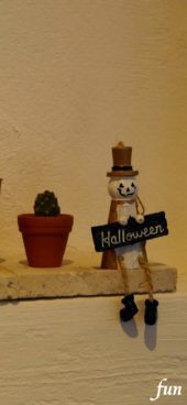 サボテンとハロウィン人形