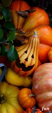 笑うハロウィンかぼちゃ