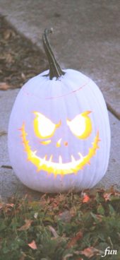 白いかぼちゃのランタン