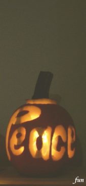 カボチャのランタン（peace)