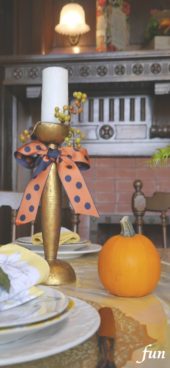 キャンドルとかぼちゃ