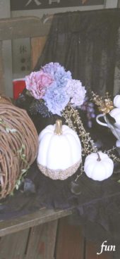 落ち着いたハロウィンの飾り