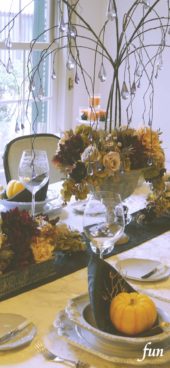 ハロウィンのテーブル