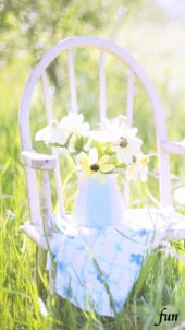 クリーム色の花