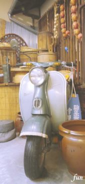 レトロなオートバイ