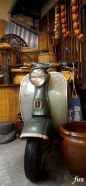 レトロなオートバイ