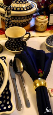 クリスマスのテーブルウェア