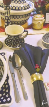 クリスマスのテーブルウェア