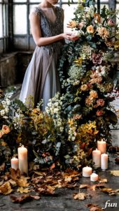 秋のイメージのアレジメント