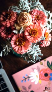 ワークスペースの花