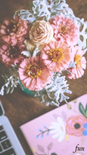 ワークスペースの花