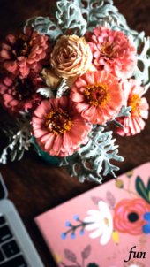 ワークスペースの花