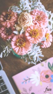 ワークスペースの花