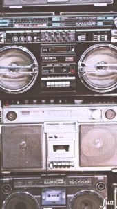 レトロなラジカセ