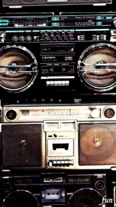 レトロなラジカセ