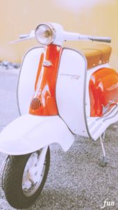 レトロなスクーター